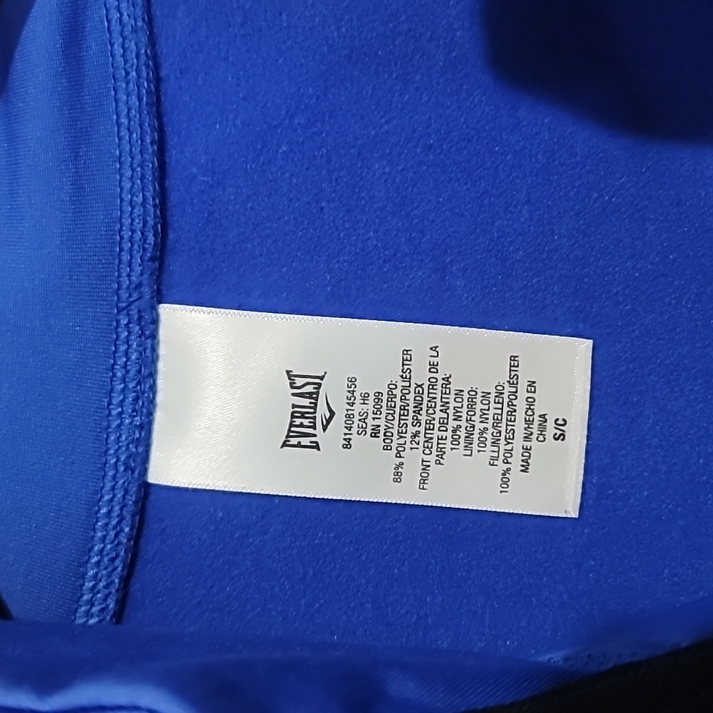 Brand New! Everlast Blue & Black Front Puffer Activewear Jacket Sz.S - Picture 7 of 10